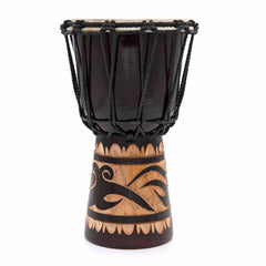 25cm Carved Djembe-Drums-Siesta Crafts