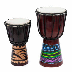 25cm Carved Djembe-Drums-Siesta Crafts