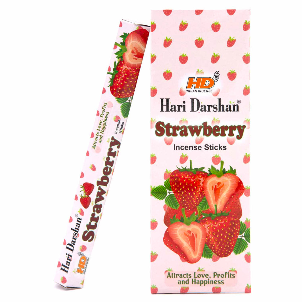 Strawberry Hexagon Incense-Stick Incense-Siesta Crafts