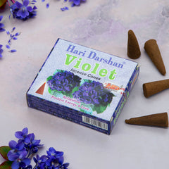 Violet Hari Incense Cones-Cone Incense-Siesta Crafts