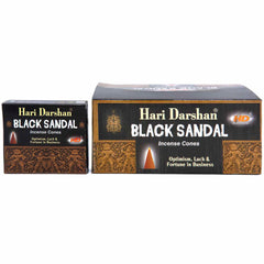 Black Sandal Hari Incense Cones-Cone Incense-Siesta Crafts