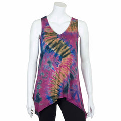 Tie Dye Vest-Tops-Siesta Crafts