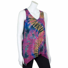 Tie Dye Vest-Tops-Siesta Crafts