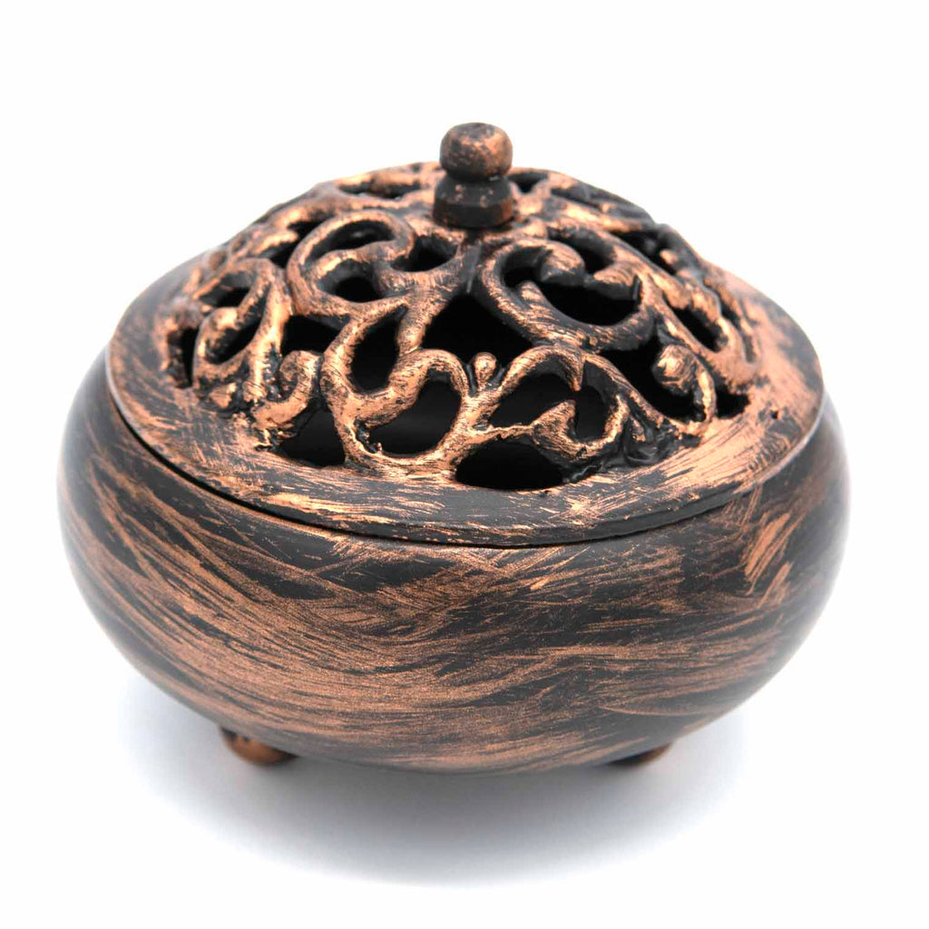 Ornate Iron Burner-Incense Holders-Siesta Crafts