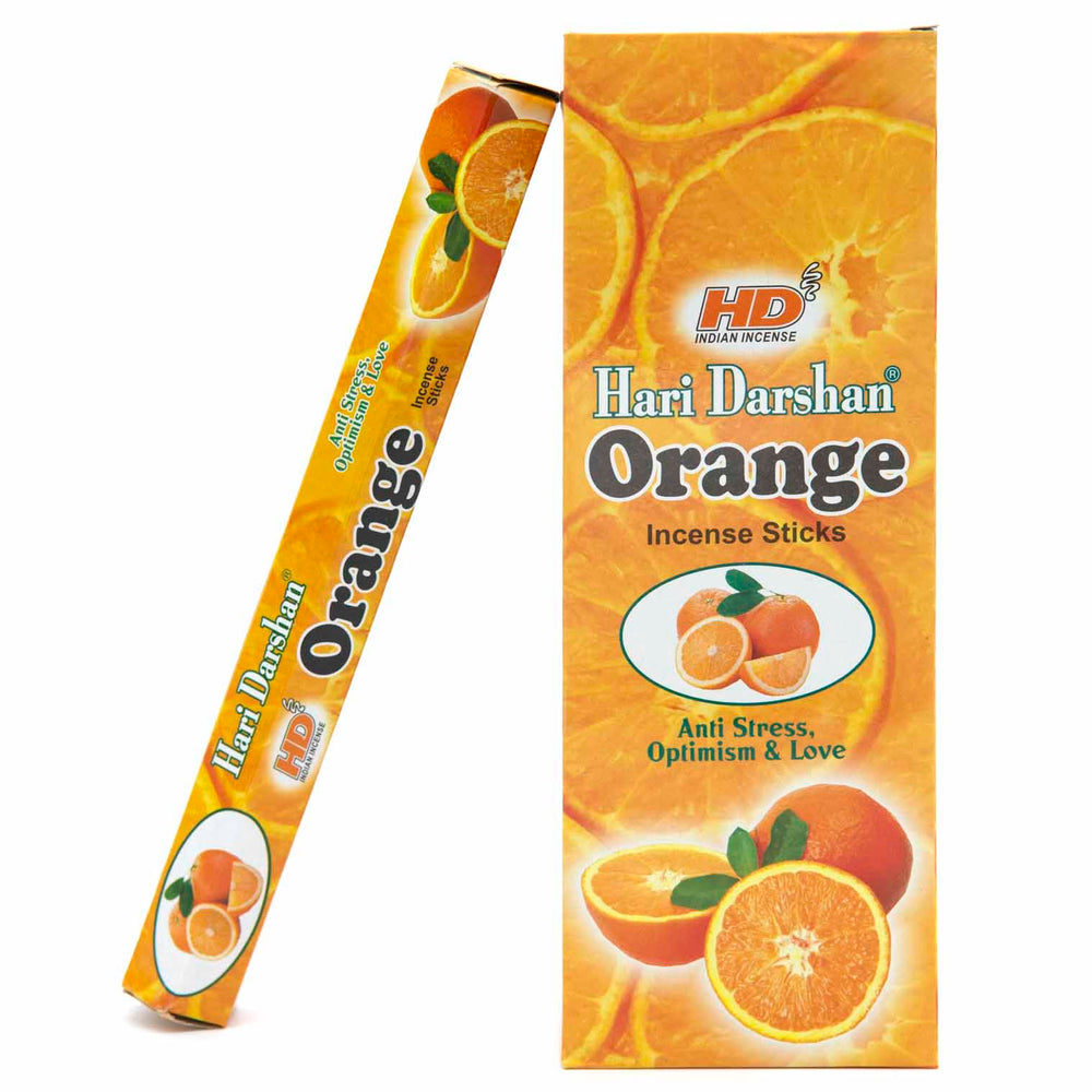 Orange Hexagon Incense-Stick Incense-Siesta Crafts