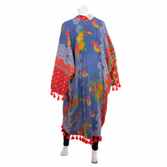 Kantha Tassel Shrug Jacket-Tops-Siesta Crafts