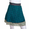 Recycled Sari Mini Wrap Skirt-Skirts-Siesta Crafts