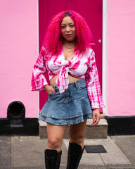 Crepe Cotton Wrap Top