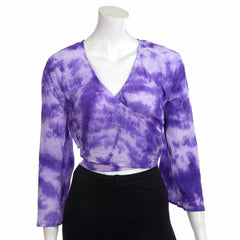 Crepe Cotton Wrap Top