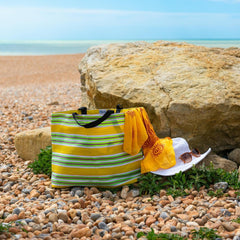 Recycled Beach Bag-Bags & Purses-Siesta Crafts
