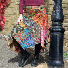Kantha Hanky Hem Skirt-Skirts-Siesta Crafts