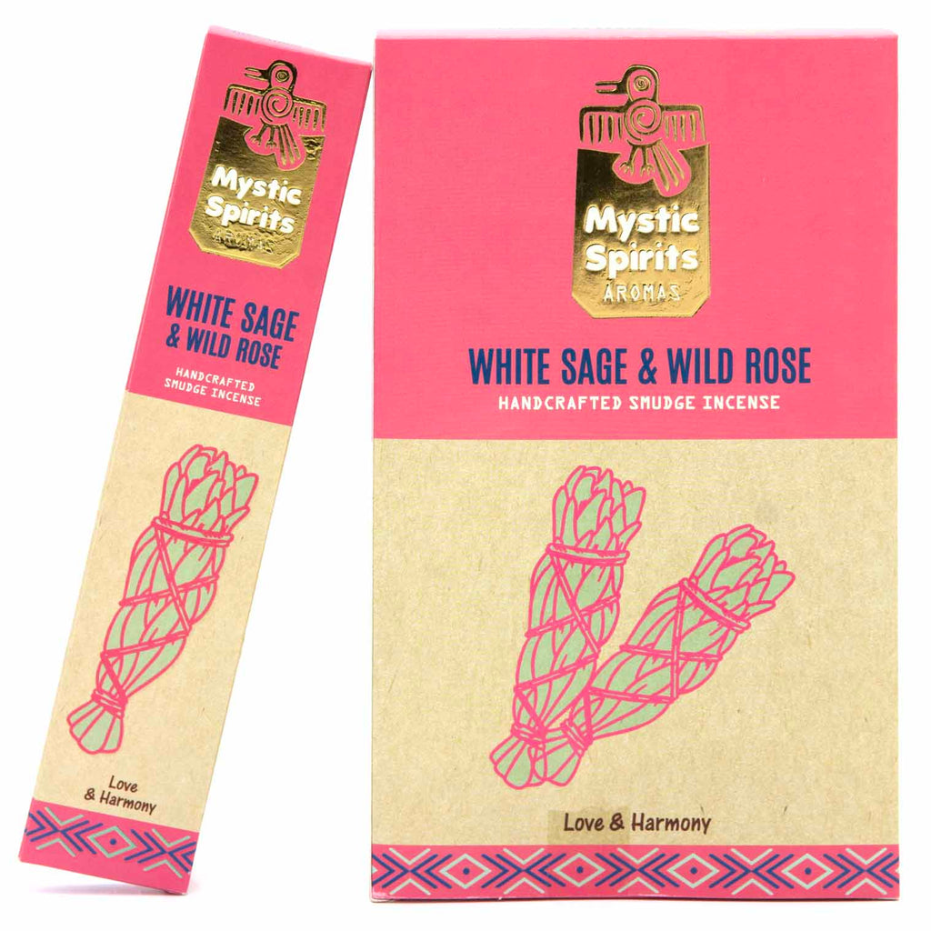 White Sage and Wild Rose Mystic Spirits Incense-Stick Incense-Siesta Crafts
