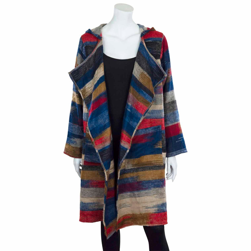 Cosy Acrylic Long Jacket-Coats, Jackets & Ponchos-Siesta Crafts