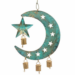 Hanging Moon with Bells-Home Décor-Siesta Crafts