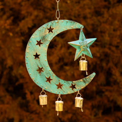 Hanging Moon with Bells-Home Décor-Siesta Crafts