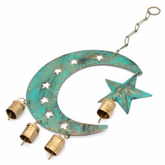 Hanging Moon with Bells-Home Décor-Siesta Crafts