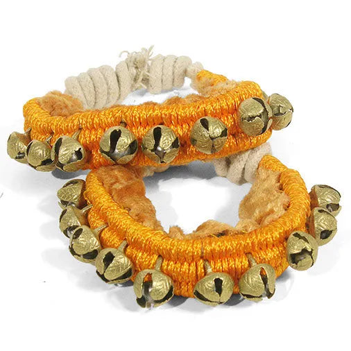 Nacha Resham Ankle Bells (pair)-Chimes & Bells-Siesta Crafts