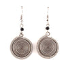 Round Spiral Kenyan Earrings-Earrings-Siesta Crafts