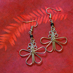 Butterfly Kenyan Earrings-Earrings-Siesta Crafts