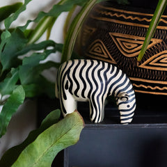Soapstone Zebra-Ornaments & Figurines-Siesta Crafts
