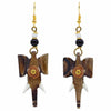 Spiral Elephant Head Earrings-Earrings-Siesta Crafts