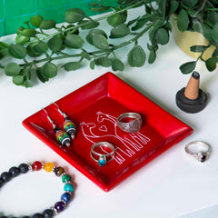 Two Giraffes Soapstone Tray-Storage & Organisation-Siesta Crafts