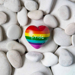 Soapstone Pride Heart-Ornaments & Figurines-Siesta Crafts