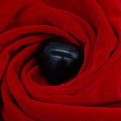 Black Soapstone Heart
