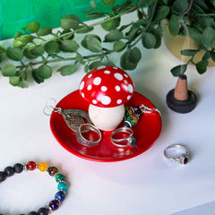 Soapstone Mushroom Trinket Dish-Storage & Organisation-Siesta Crafts