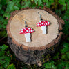Soapstone Mushroom Earrings-Earrings-Siesta Crafts