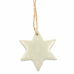 Star Soapstone Christmas Decoration-Home Décor-Siesta Crafts