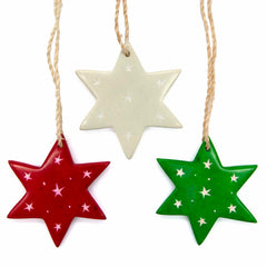 Star Soapstone Christmas Decoration-Home Décor-Siesta Crafts
