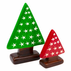 Soapstone Christmas Tree Set-Ornaments & Figurines-Siesta Crafts