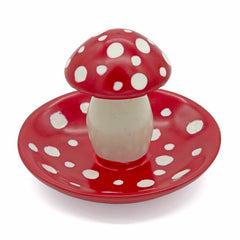 Soapstone Mushroom Incense Holder-Incense Holders-Siesta Crafts