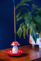 Soapstone Mushroom Incense Holder-Incense Holders-Siesta Crafts