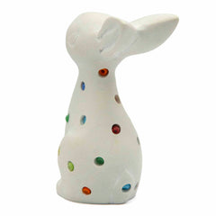 Beaded Soapstone Rabbit-Ornaments & Figurines-Siesta Crafts