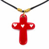 Soapstone Cross Pendant Necklace-Necklaces & Pendants-Siesta Crafts