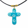Soapstone Cross Pendant Necklace-Necklaces & Pendants-Siesta Crafts