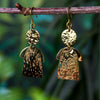 Angel Brass Earrings-Earrings-Siesta Crafts