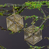 Spider Web Brass Earrings-Earrings-Siesta Crafts