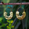 Horseshoe Brass Earrings-Earrings-Siesta Crafts