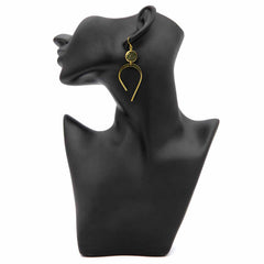 Abstract Brass Earrings