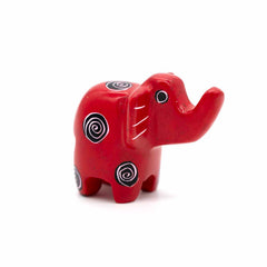 Mini Patterned Soapstone Elephant