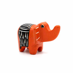 Mini Patterned Soapstone Elephant