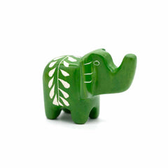 Mini Patterned Soapstone Elephant