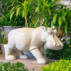 Giant Soapstone Hippo Statue No.19-Home Décor-Siesta Crafts