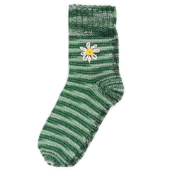 Knitted Cotton Daisy Socks-Socks & Legwarmers-Siesta Crafts