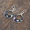 Basilia Black Shell Earrings-Earrings-Siesta Crafts