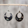 Basilia Black Shell Earrings-Earrings-Siesta Crafts