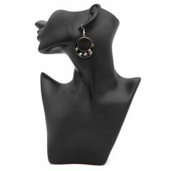 Elena Black Shell Earrings-Earrings-Siesta Crafts